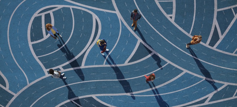 verschillende mensen zijn op verschillende manieren verbonden