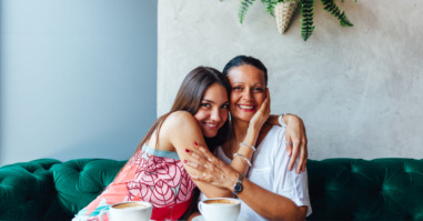 Love of mother and daughter