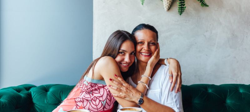 Love of mother and daughter