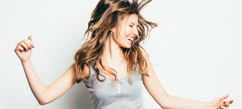 girl having fun