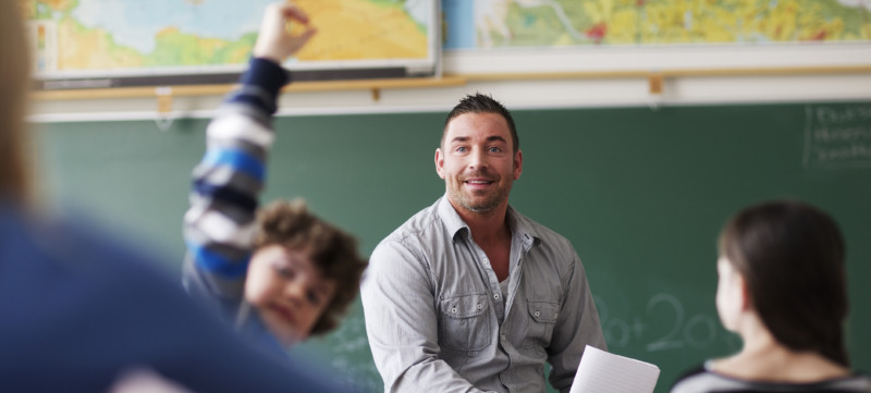 Teacher in classroom