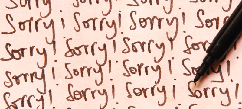 sorry note