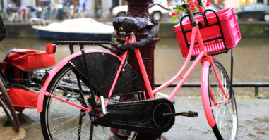 Pink bicycle