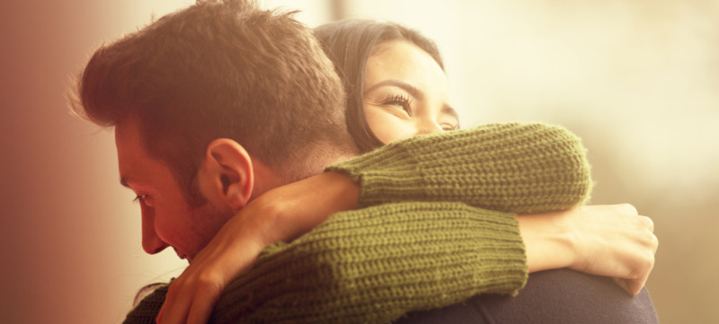 Young Couple Embracing