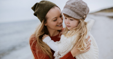 Playful mother