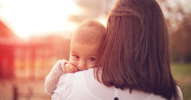 Mother and a baby