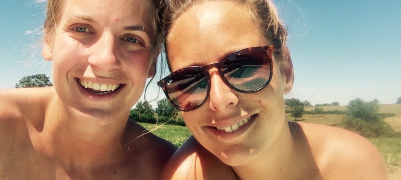 Foto vakantie Frankrijk 2015 aan het zwembad