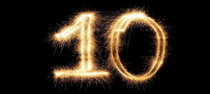 Sparkling Number 10 (XXL)