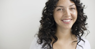 lachende vrouw