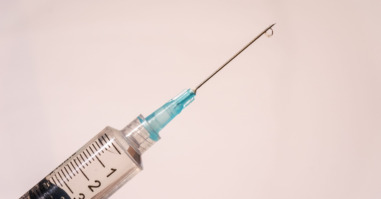 Close Up Of Injection White Background
