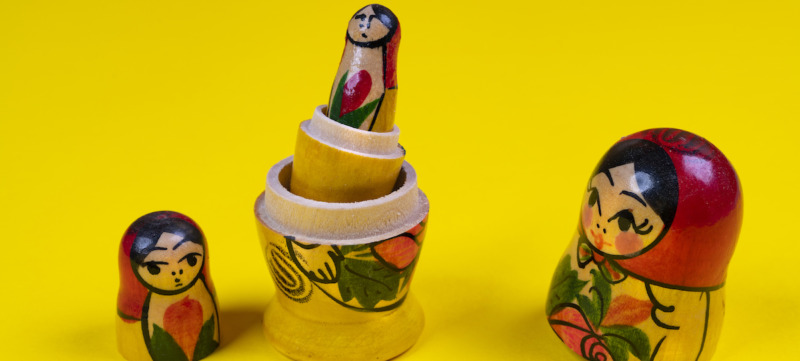 Matryoshka statuettes