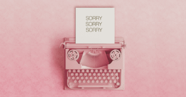 Sorry zeggen