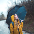 Joyful woman in nature