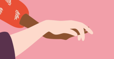 twee handen die elkaar vasthouden bij een artikel over de liefde