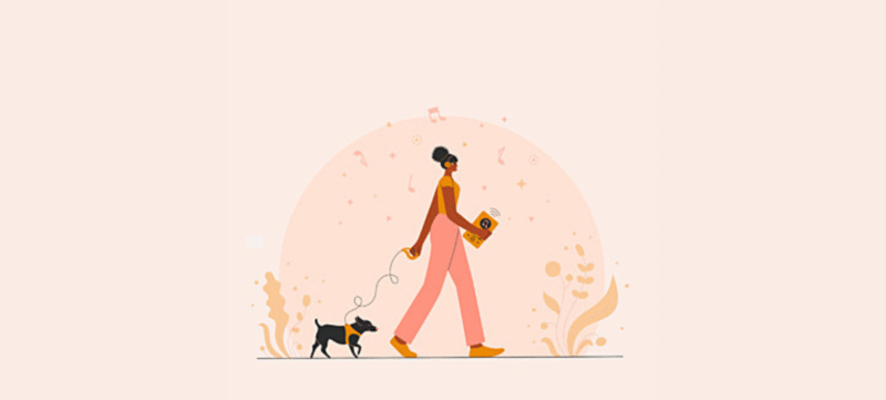 Muziek podcast wandelen