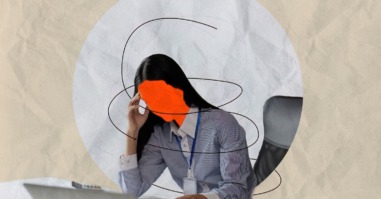 illustratie van een vrouw bij een artikel over adhd bij vrouwen