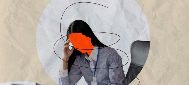 illustratie van een vrouw bij een artikel over adhd bij vrouwen