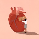 illustratie bij een artikel over een gebroken hart door vreemdgaan van je partner