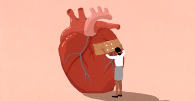 illustratie bij een artikel over een gebroken hart door vreemdgaan van je partner