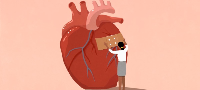 illustratie bij een artikel over een gebroken hart door vreemdgaan van je partner