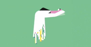 illustratie ter aanvulling op een artikel over therapie met AI of chatGPT