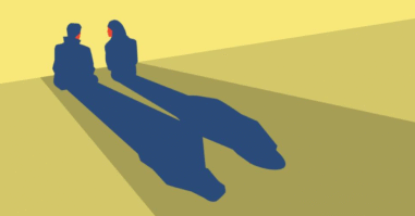 illustratie van twee mensen in een relatie