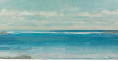 een schilderij van de lucht van kunstenaar anke roder