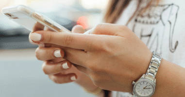 vriendin appt op telefoon