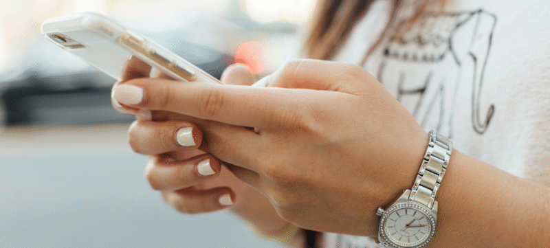 vriendin appt op telefoon