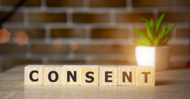 Een afbeelding van het woord consent bij een artikel over consent