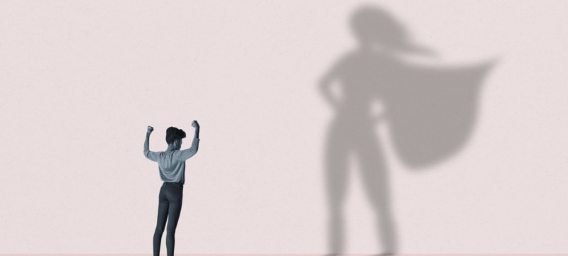 vrouw die ontdekt waar haar kracht ligt