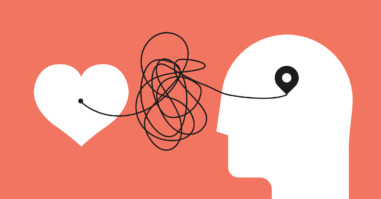 Illustratie van hoofd en hart