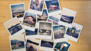 foto van polaroids die herinneringen van 2016 oproepen