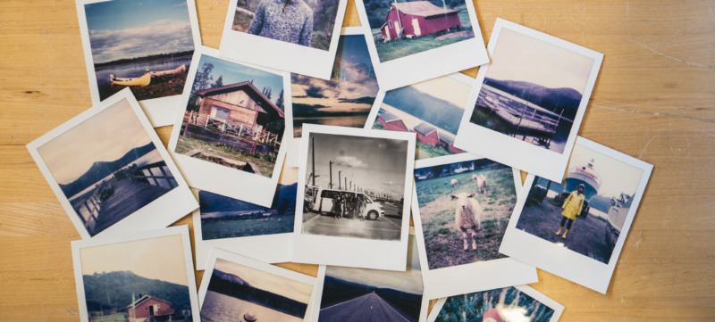 foto van polaroids die herinneringen van 2016 oproepen