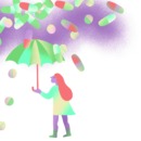 illustratie van een persoon die allerlei pillen krijgt tegen haar psychische klachten