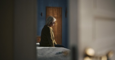 vrouw voelt zich afgevlakt