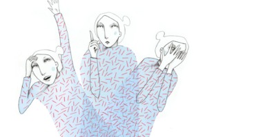 illustratie van een vrouw die internal therapy systems doet