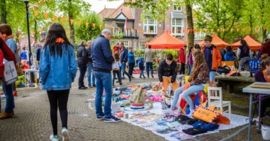 een rommelmarkt op koningsdag in rijswijk