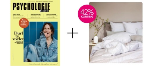 13x Psychologie Magazine + dekbedovertrek cadeau