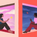 illustratie bij een artikel over kalm worden als je ruzie hebt