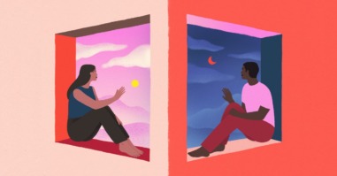 illustratie bij een artikel over kalm worden als je ruzie hebt