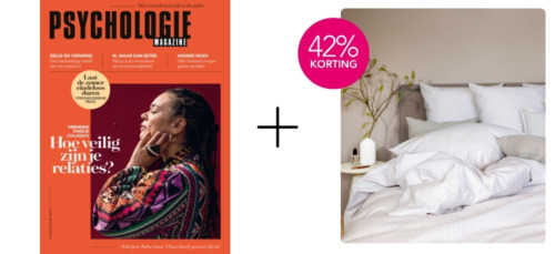 13x Psychologie Magazine + dekbedovertrek cadeau
