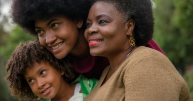 foto van een familie