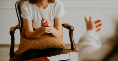 persoon in therapie