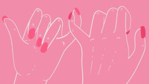 illustratie van twee handen die elkaar vasthouden, neurodiversiteit in relaties