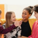 tieners op middelbare school