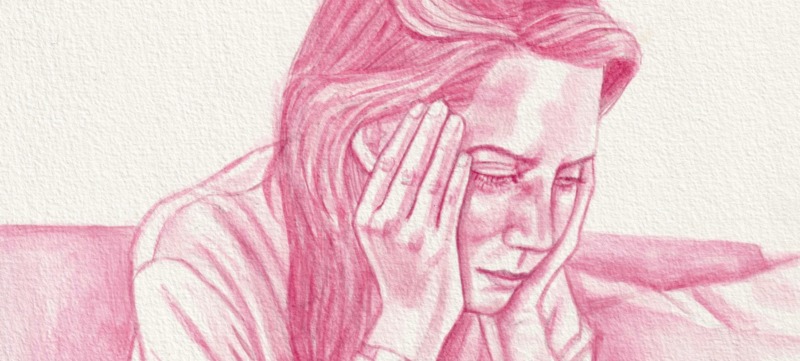 illustratie van een vrouw die zich onzeker voelt