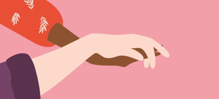 twee handen die elkaar vasthouden bij een artikel over de liefde