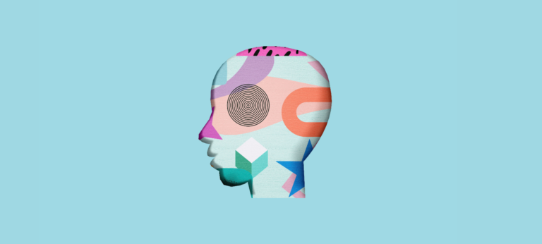 een afbeelding van een hoofd als illustratie bij een artikel over EMDR