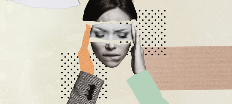 illustratie van een vrouw bij een artikel over adhd bij vrouwen
